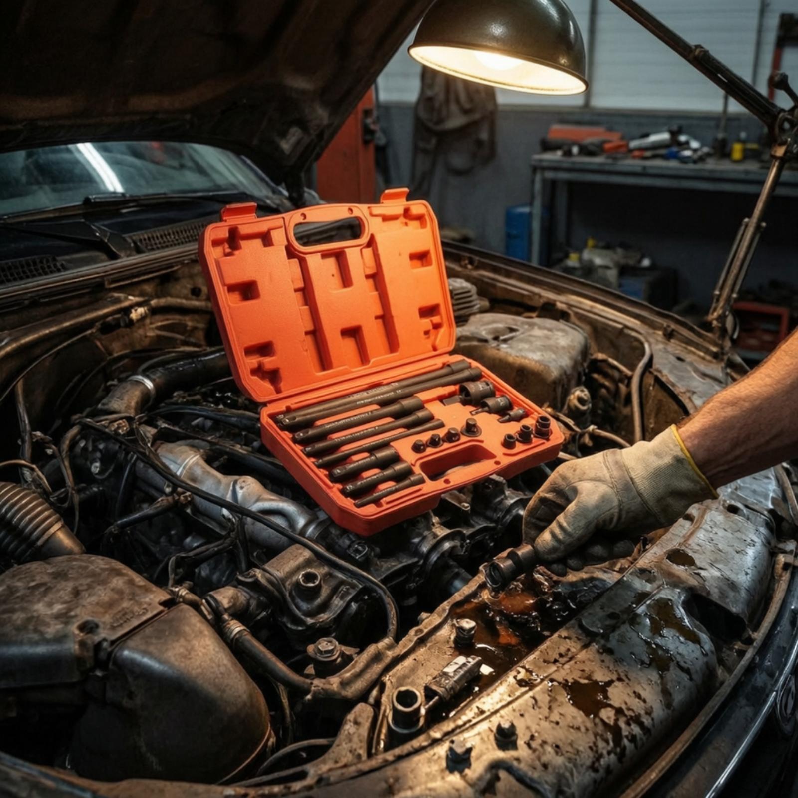 Automotive Tools - Набор ударных гайковертов, 18 предметов, с