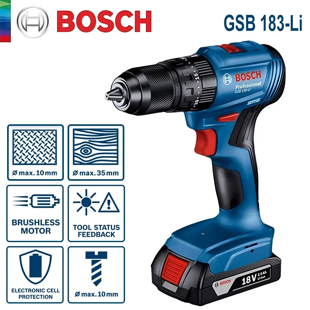 Bosch GSB183-LI 18В Аккумулято – обзор и цена Torque Wrench